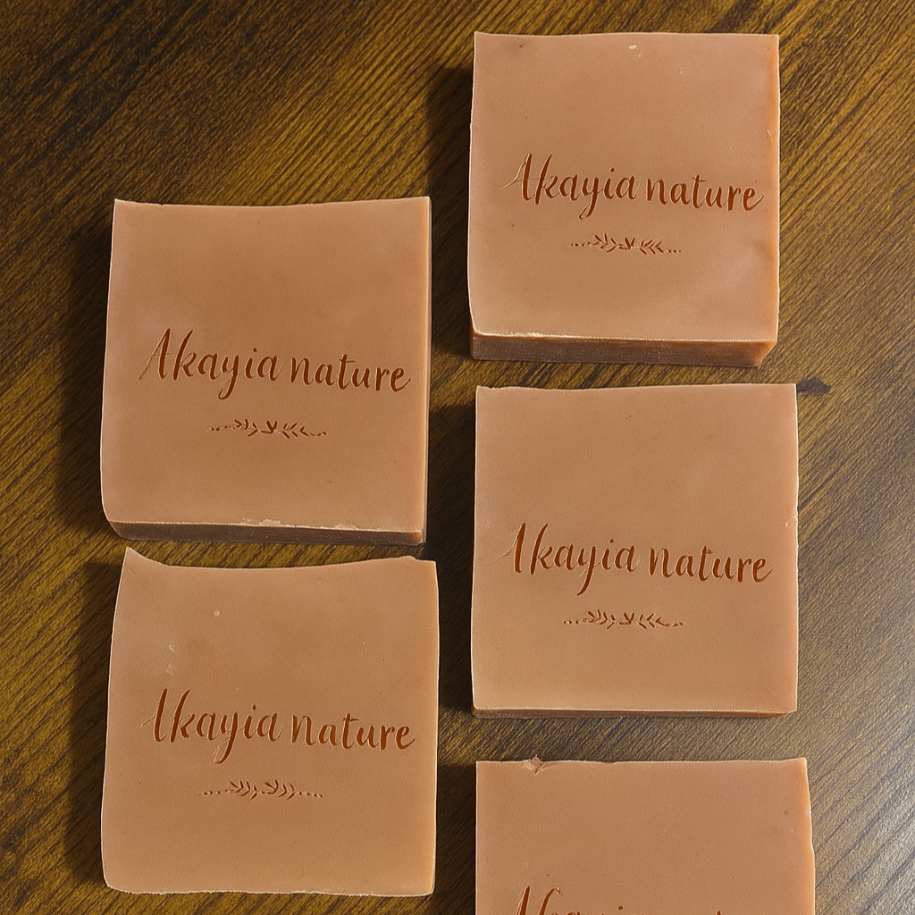 Savon Terra argile rouge curcuma sans parfum Akayia Nature — peaux ternes et sensibles